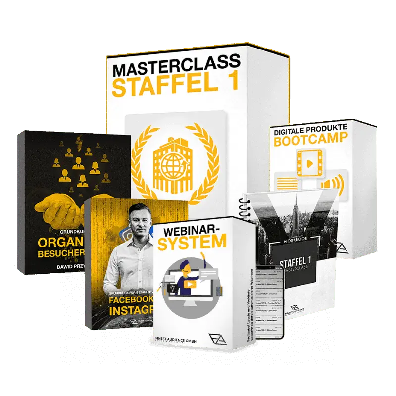Finest Audience by Dawid Przybylski Finest Audience - Mehr Gewinn durch ansprechende Online-Werbung auf Facebook, Instagram, YouTube und Google!
