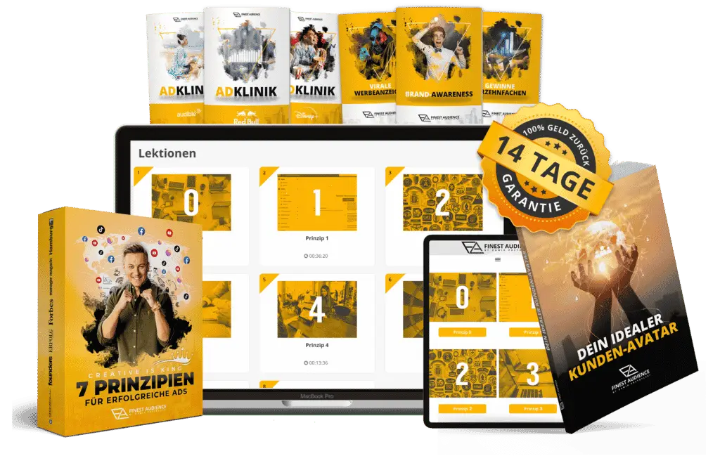 Finest Audience by Dawid Przybylski Finest Audience - Mehr Gewinn durch ansprechende Online-Werbung auf Facebook, Instagram, YouTube und Google!