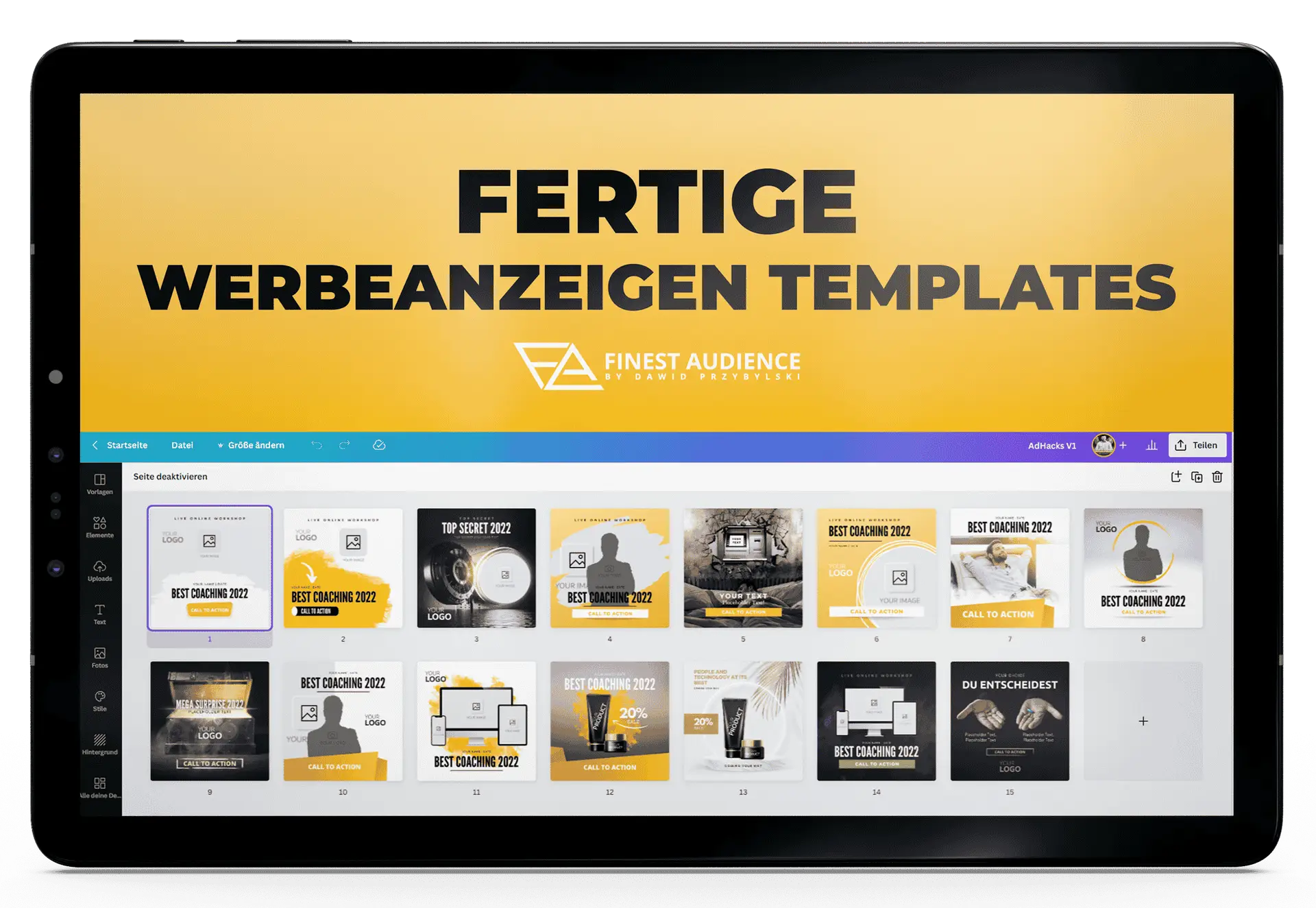 Finest Audience by Dawid Przybylski Finest Audience - Mehr Gewinn durch ansprechende Online-Werbung auf Facebook, Instagram, YouTube und Google!