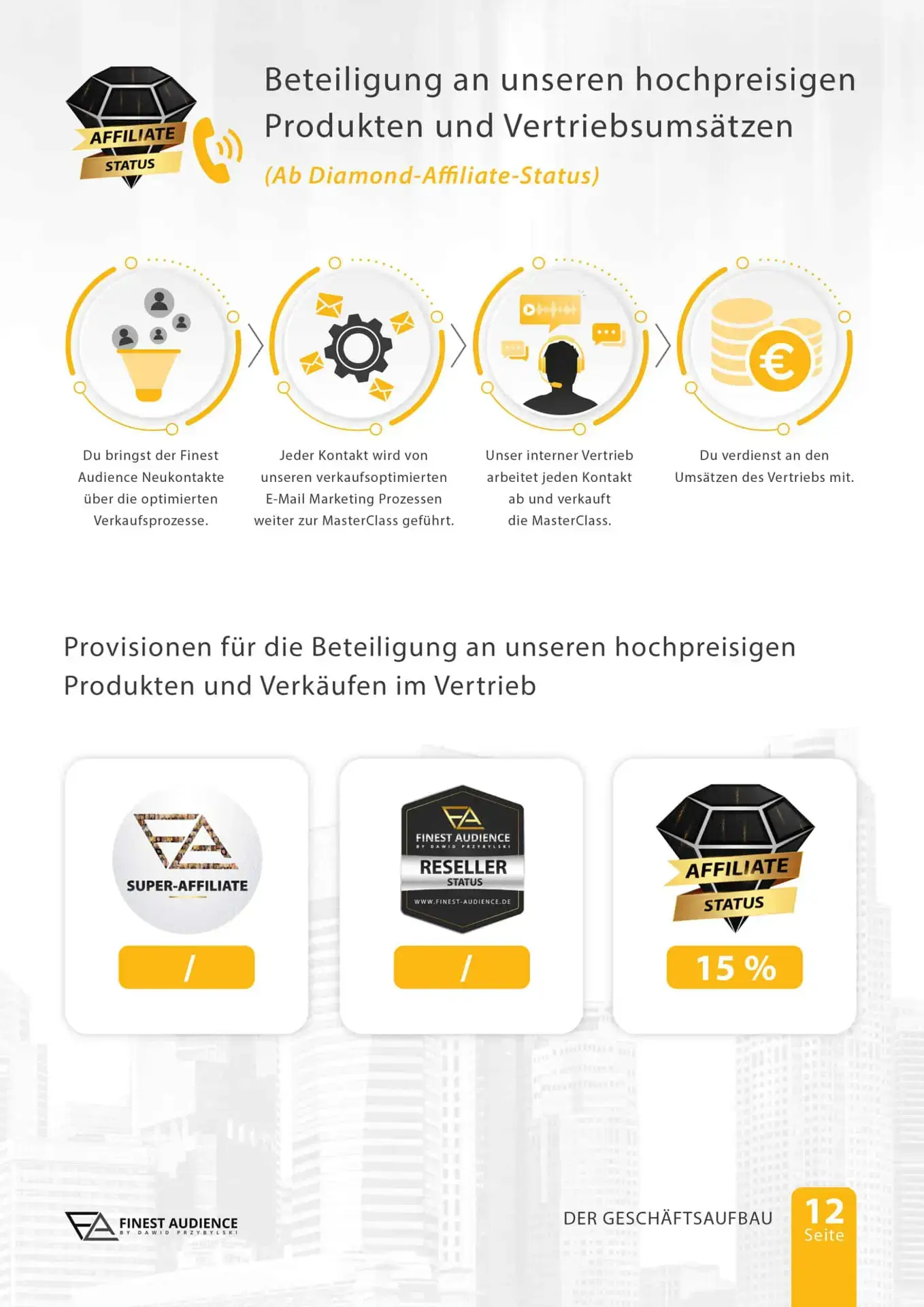 Finest Audience by Dawid Przybylski Finest Audience - Mehr Gewinn durch ansprechende Online-Werbung auf Facebook, Instagram, YouTube und Google!